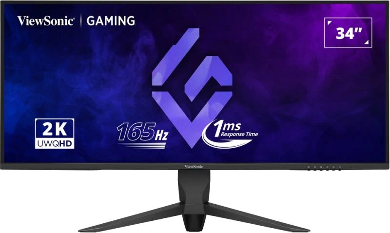 ViewSonic 34'  3440x1440, 165Hz, HDR10,  21:9, 1ms,  Office Gaming Ultra Wide Flat Monitor