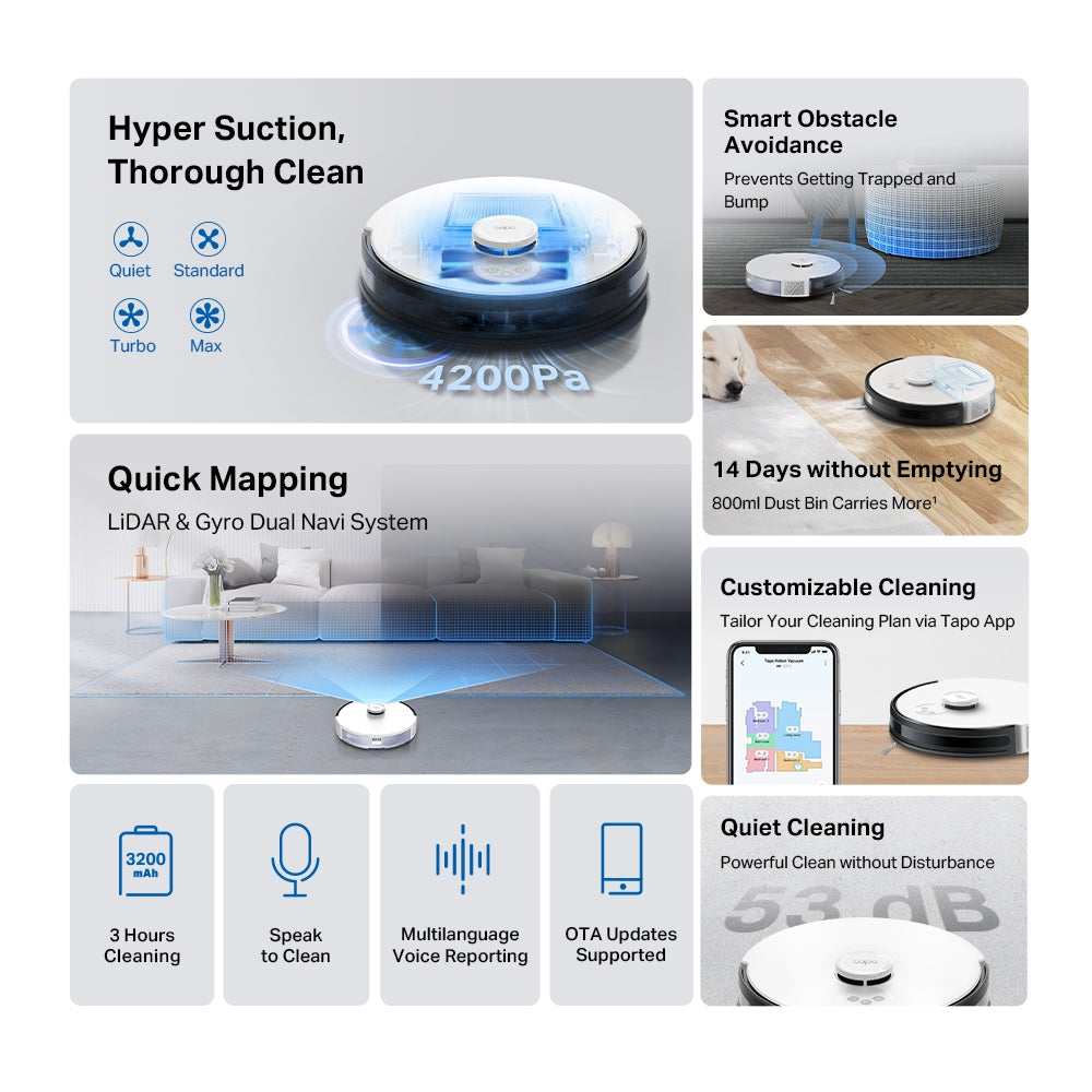 TP-Link Tapo LiDAR Navigation Robot Vacuum