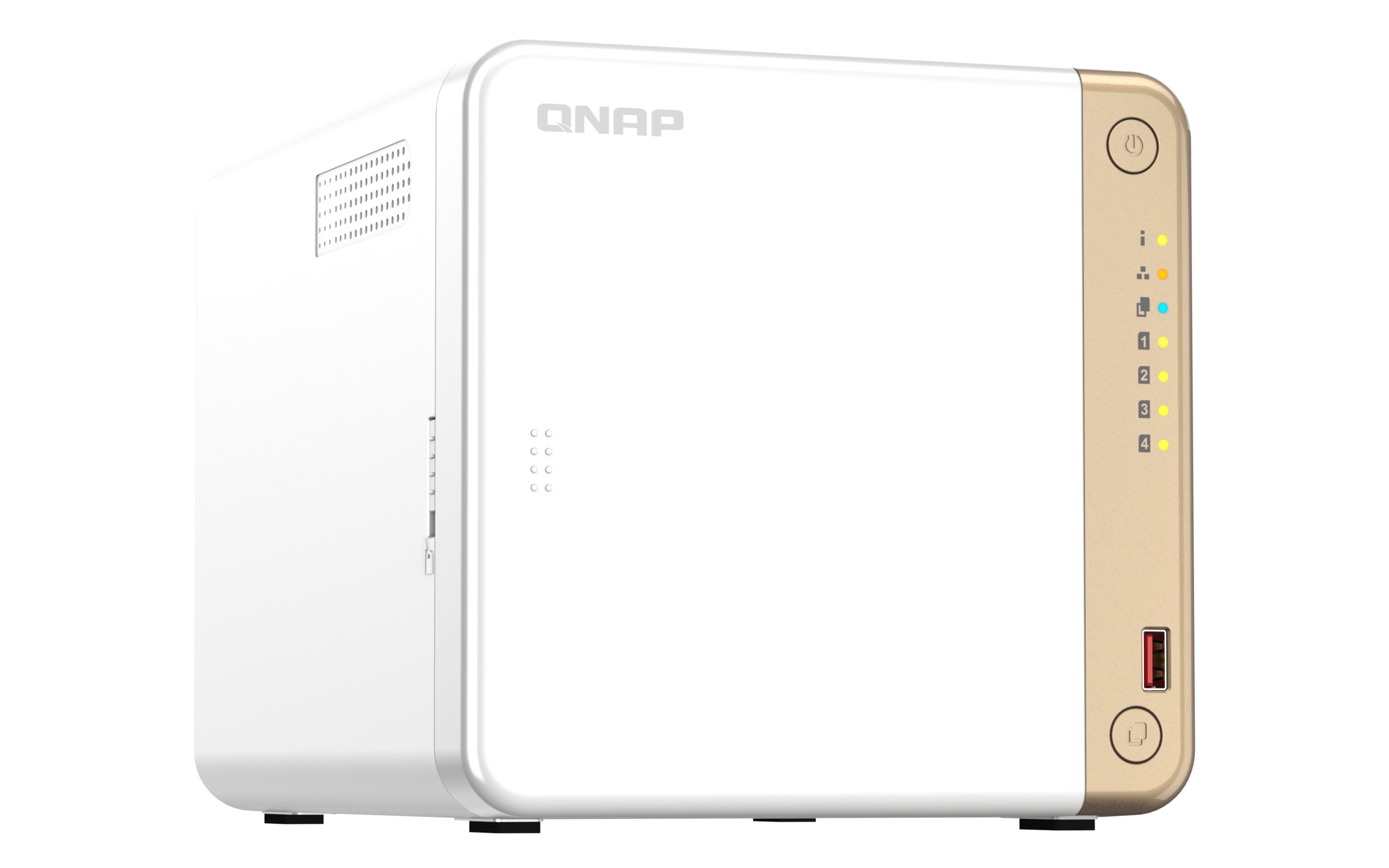 QNAP TS-462-4G NAS/storage server Tower Intel® Celeron® N4505 2 GB DDR4 0 TB QNAP QTS White