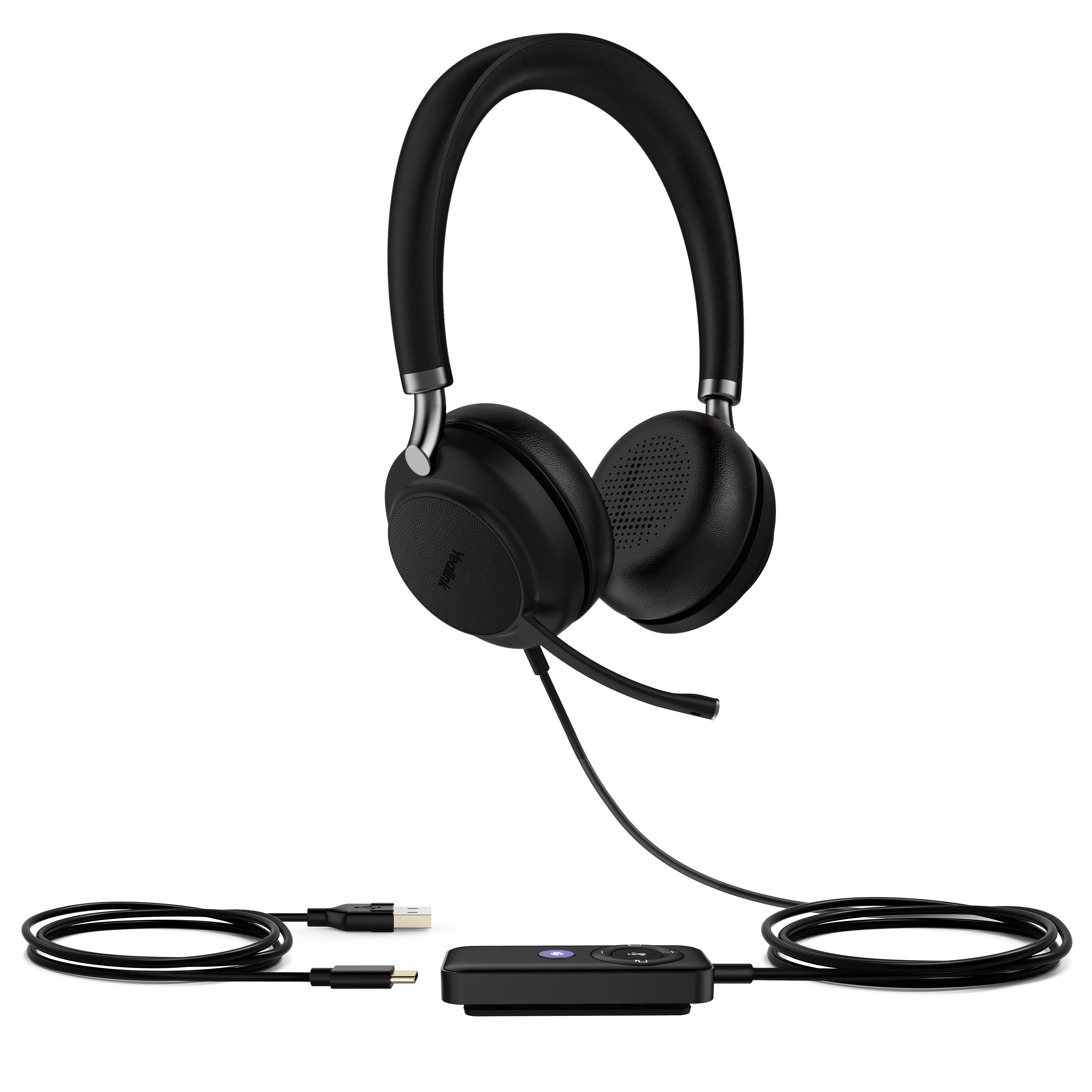 Yealink UH38-Dual Headset Wired & Wireless Head-band Office/Call center Bluetooth Black