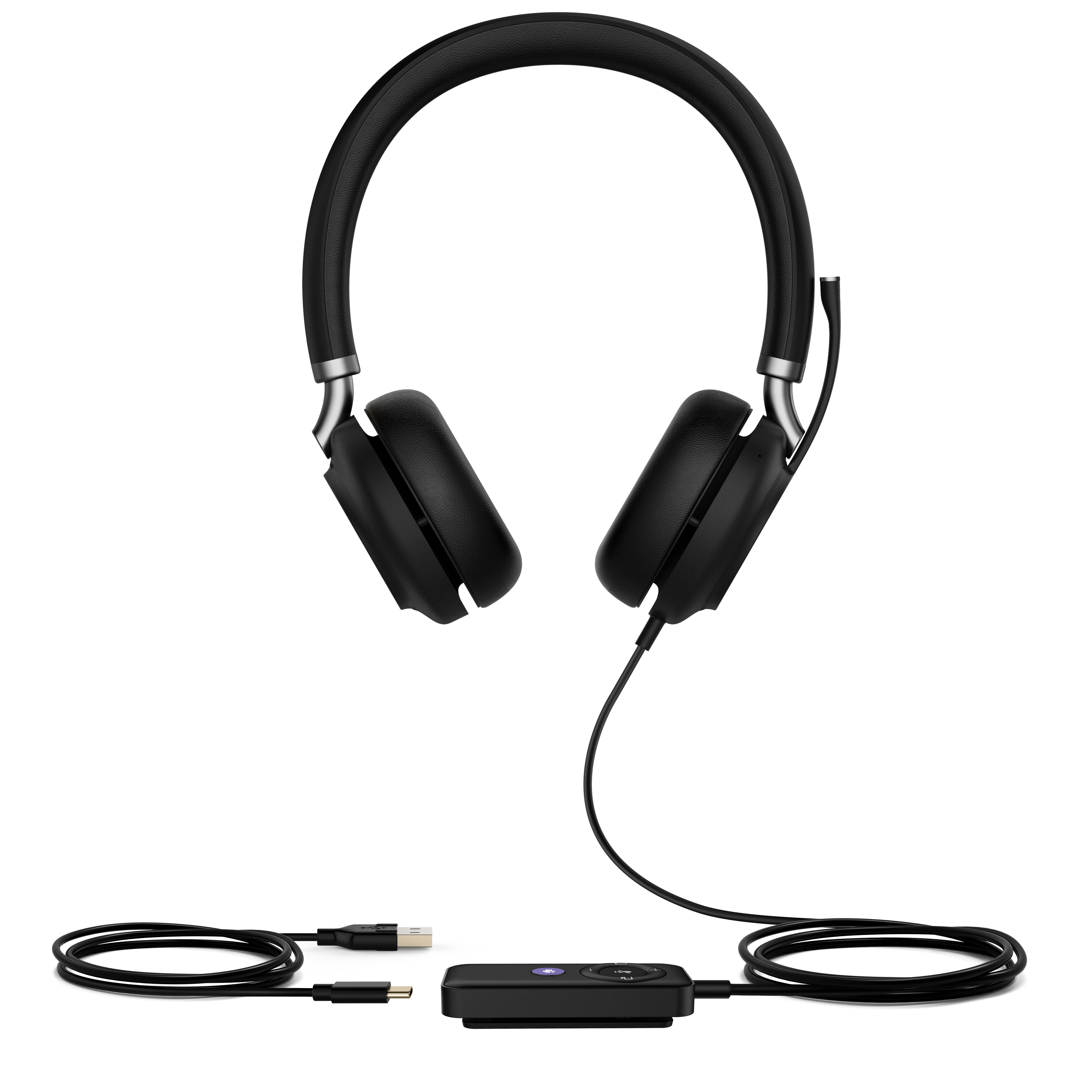 Yealink UH38-Dual Headset Wired & Wireless Head-band Office/Call center Bluetooth Black