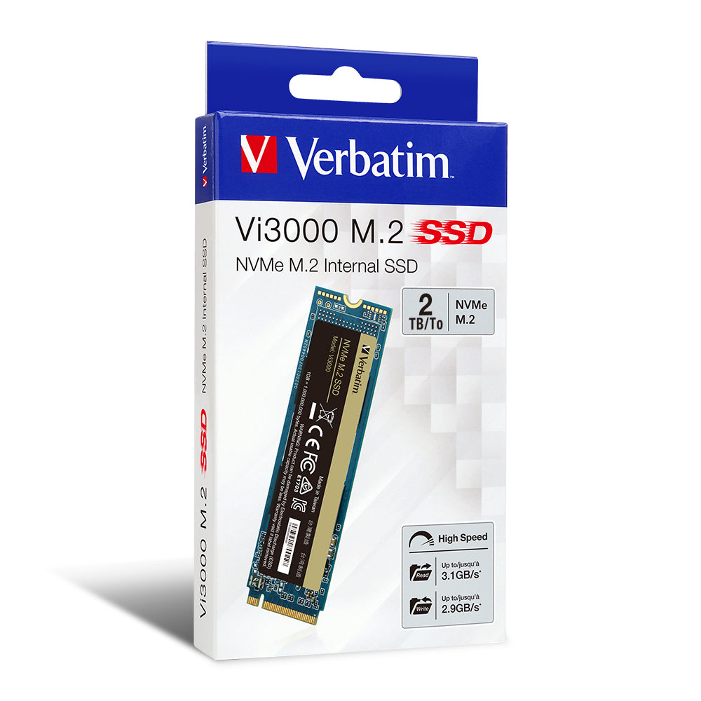 Verbatim Vi3000 2 TB M.2 PCI Express 3.0 NVMe 3D TLC NAND