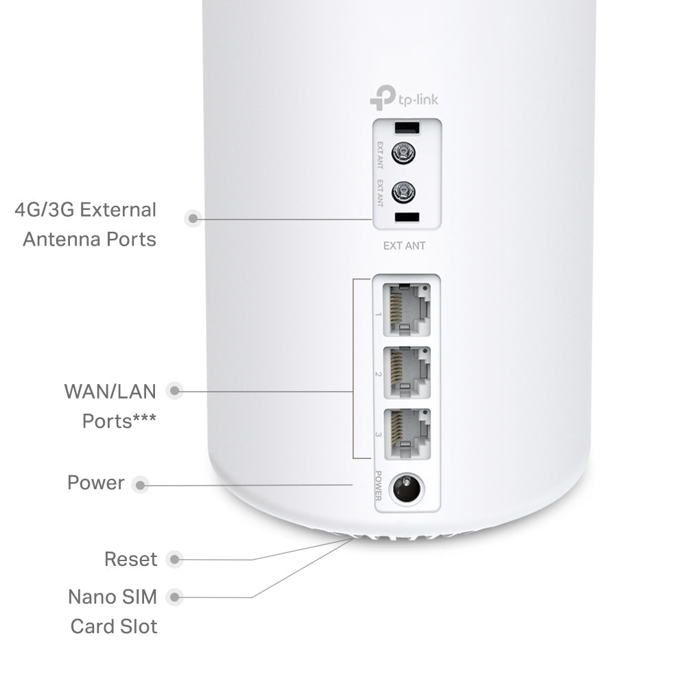 TP-Link 4G+ AX1500 Whole Home Mesh WiFi 6 Gateway