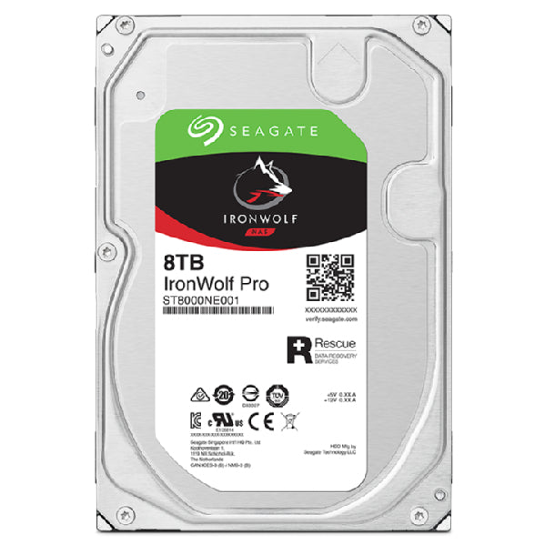 Seagate IronWolf Pro ST8000NT001 internal hard drive 8 TB 7200 RPM 256 MB 3.5