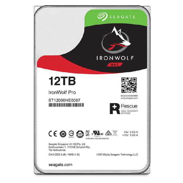 Seagate IronWolf Pro ST12000NT001 internal hard drive 12 TB 7200 RPM 256 MB 3.5