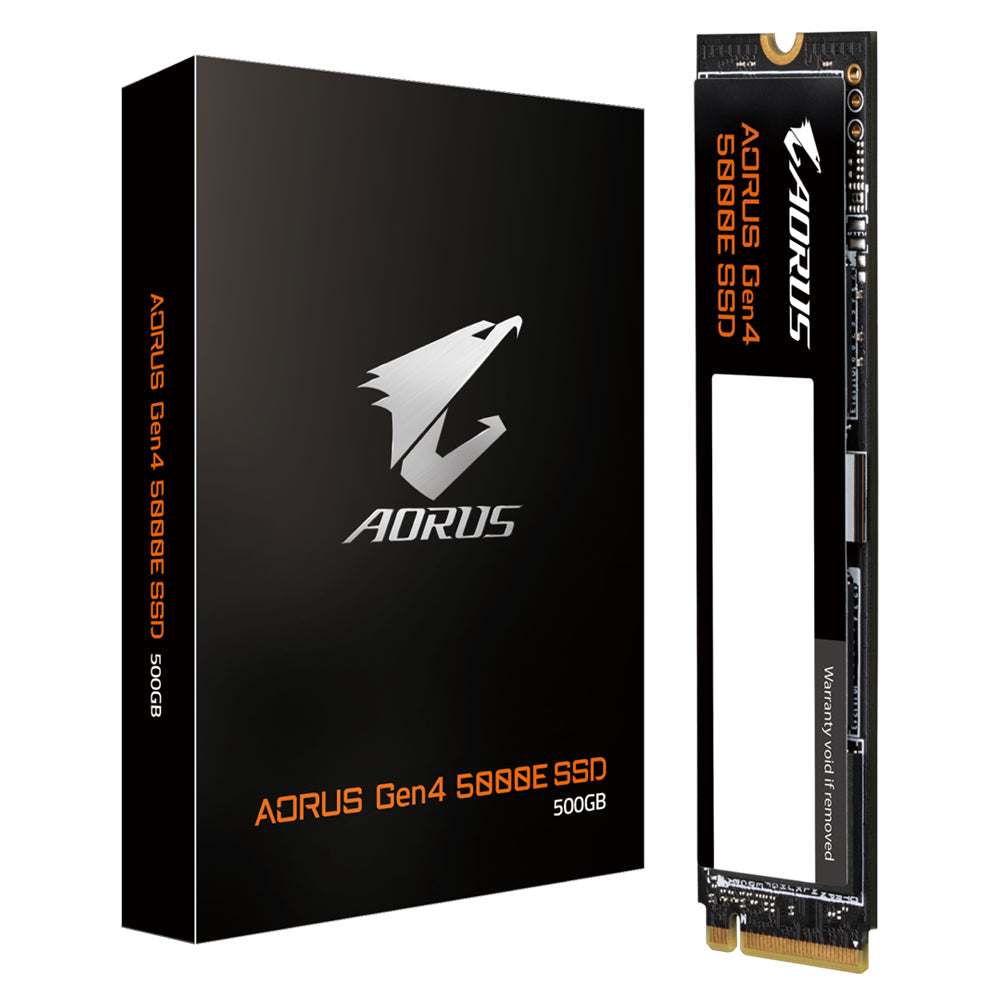 GIGABYTE AORUS Gen4 5000E SSD 500GB M.2 PCI Express 4.0 NVMe 3D TLC NAND