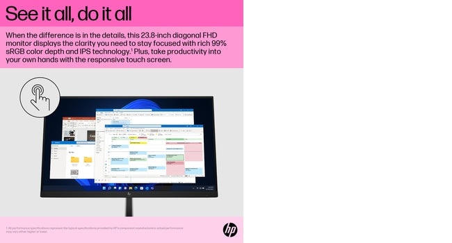 HP E24t G5 FHD Touch Monitor