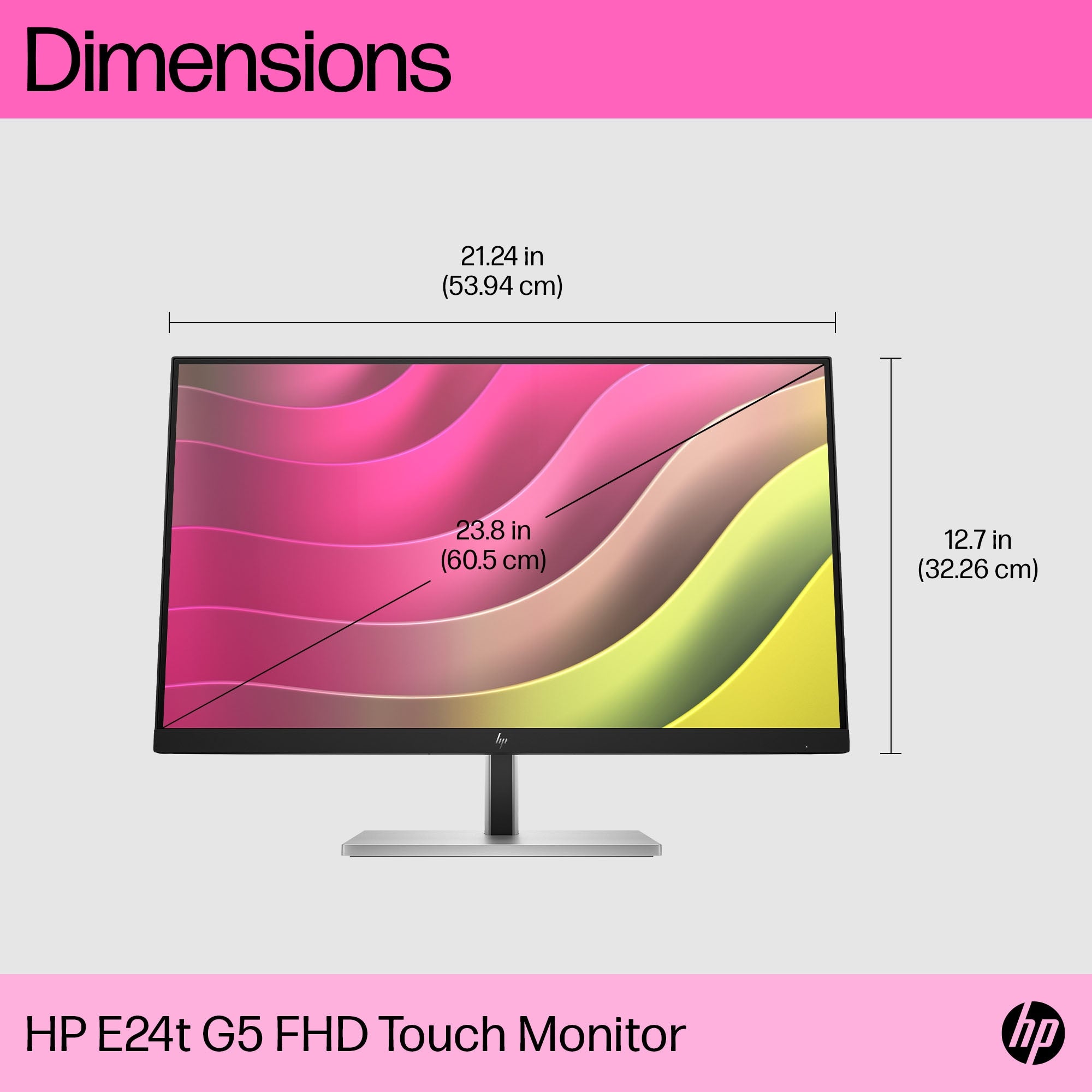 HP E24t G5 FHD Touch Monitor