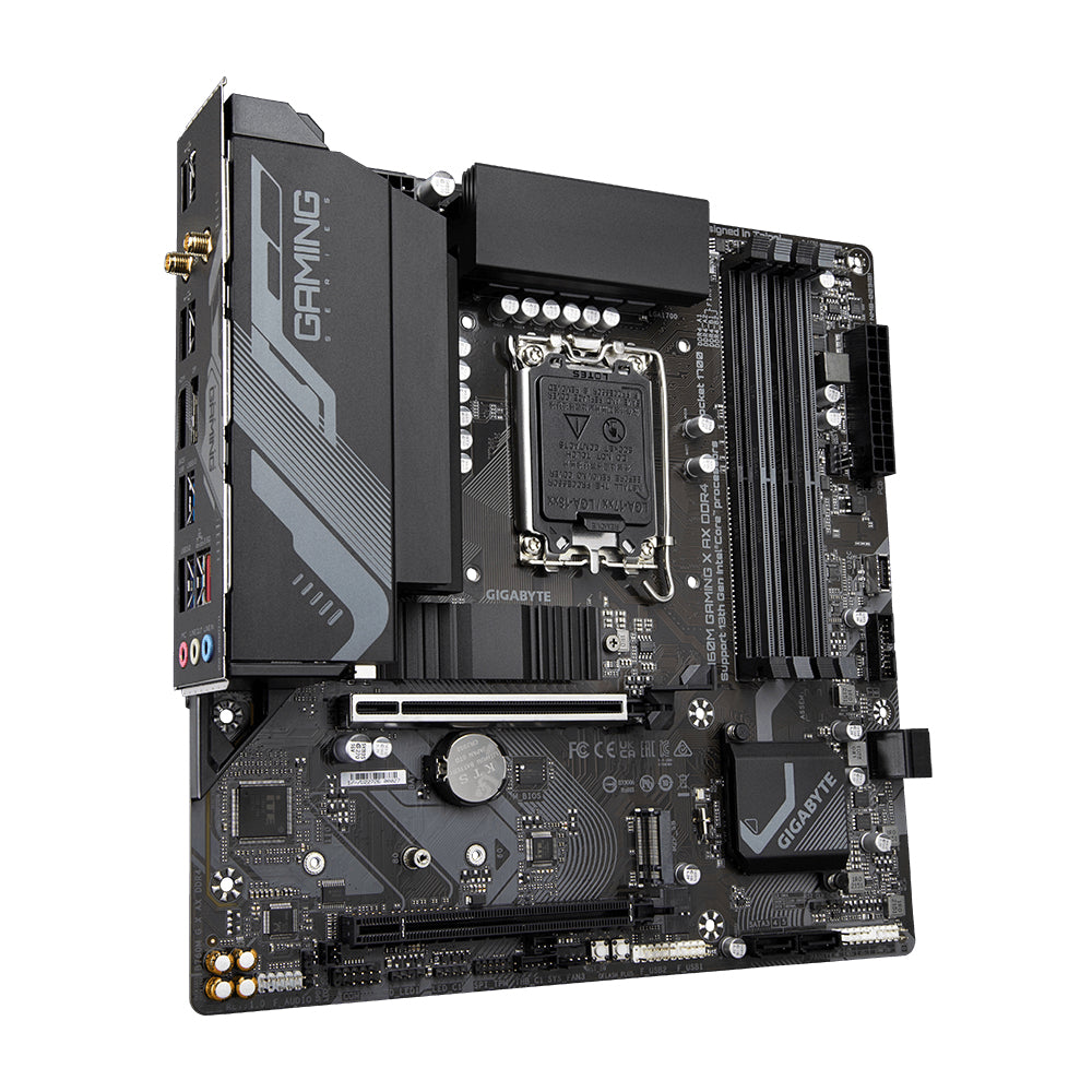 GIGABYTE B760M GAMING X AX DDR4 Motherboard - Supports Intel Core 14th CPUs, 8+1+1 Phases Digital VRM, up to 5333MHz DDR4 (OC), 2xPCIe 4.0 M.2, Wi-Fi 6E, 2.5GbE, USB 3.2 Gen 2