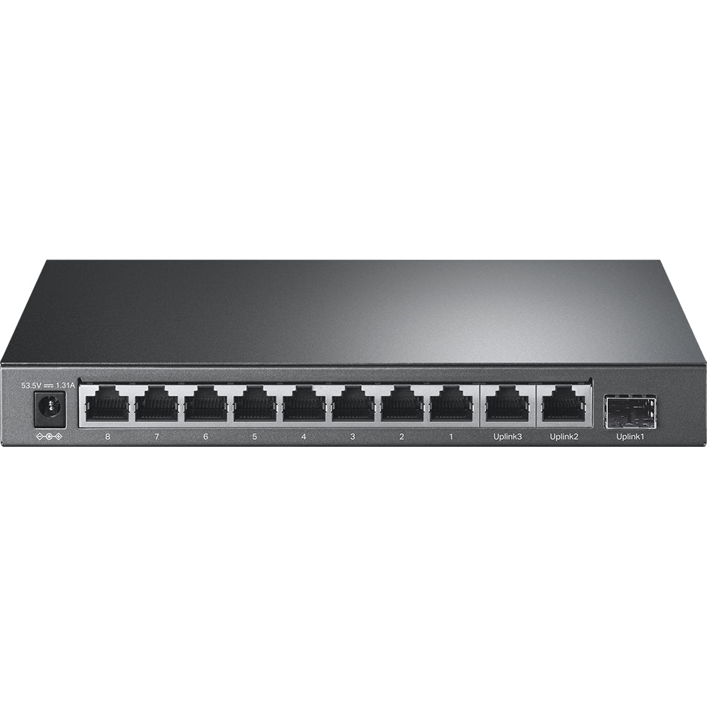 TP-Link 8-Port 10/100Mbps + 3-Port Gigabit Desktop Switch with 8-Port PoE+