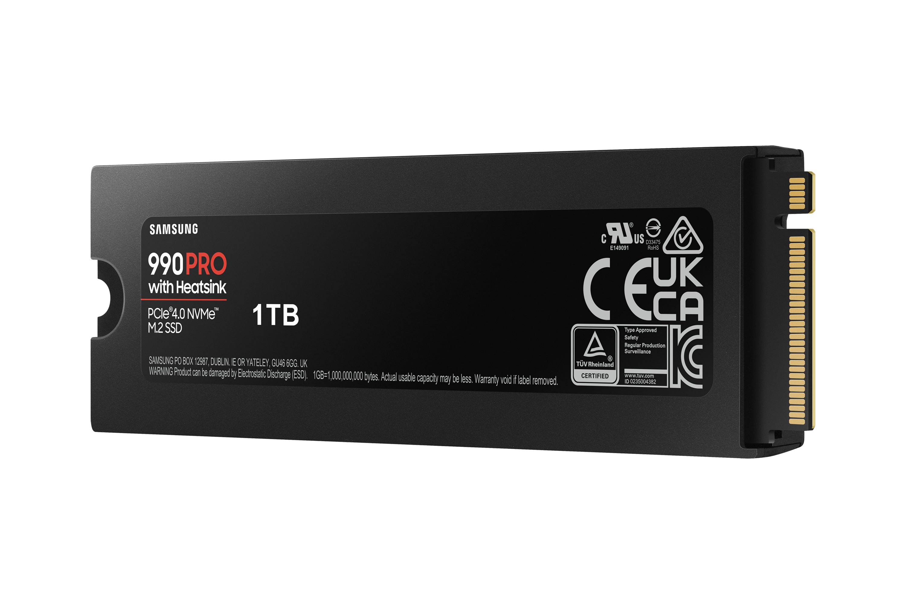 Samsung 990 PRO 1 TB M.2 PCI Express 4.0 NVMe V-NAND MLC