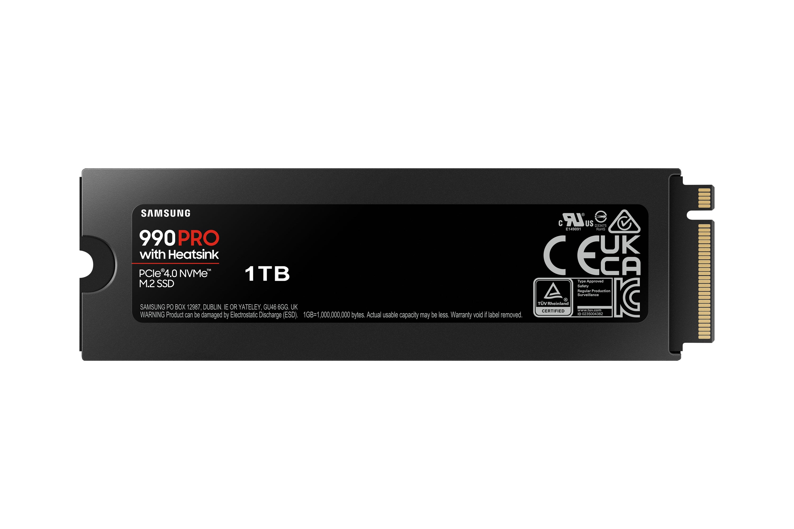 Samsung 990 PRO 1 TB M.2 PCI Express 4.0 NVMe V-NAND MLC