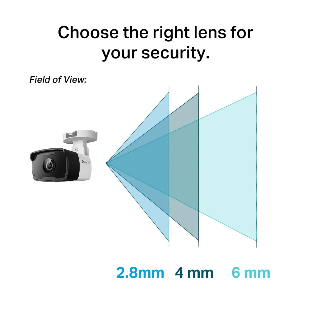 TP-Link VIGI C340I 2.8MM security camera Bullet IP security camera Outdoor 2560 x 1440 pixels Ceiling/Wall/Pole