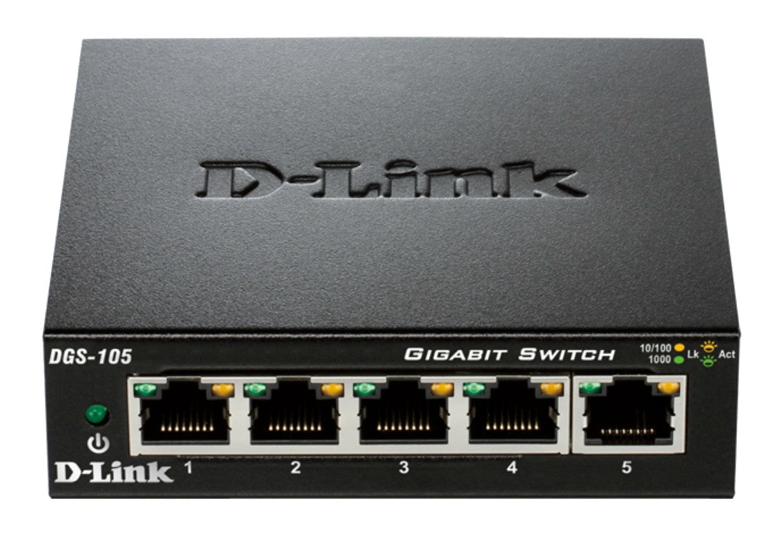 D-Link DGS-105 network switch Unmanaged Black