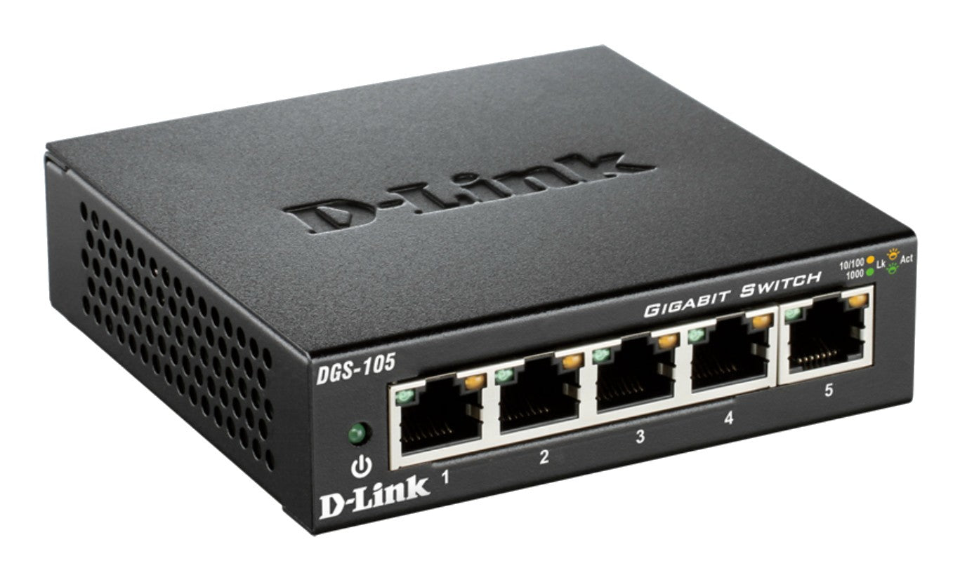 D-Link DGS-105 network switch Unmanaged Black