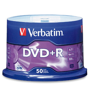 Verbatim 16x DVD+R Media 4.7 GB 50 pc(s)