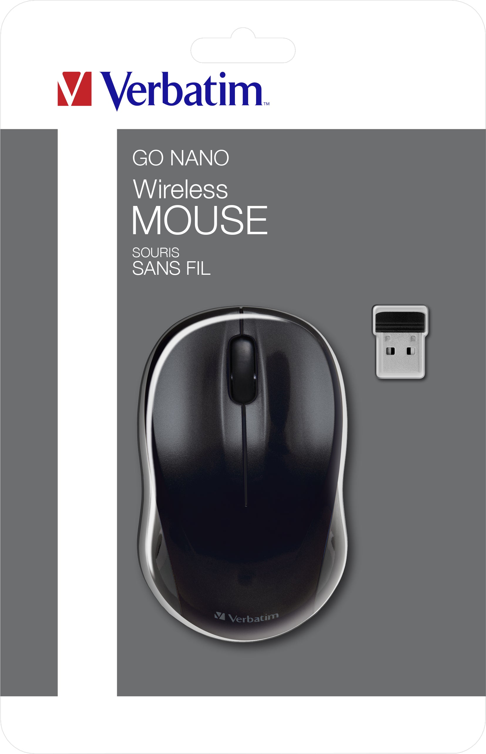 Verbatim Go Nano mouse Office Ambidextrous RF Wireless 1600 DPI