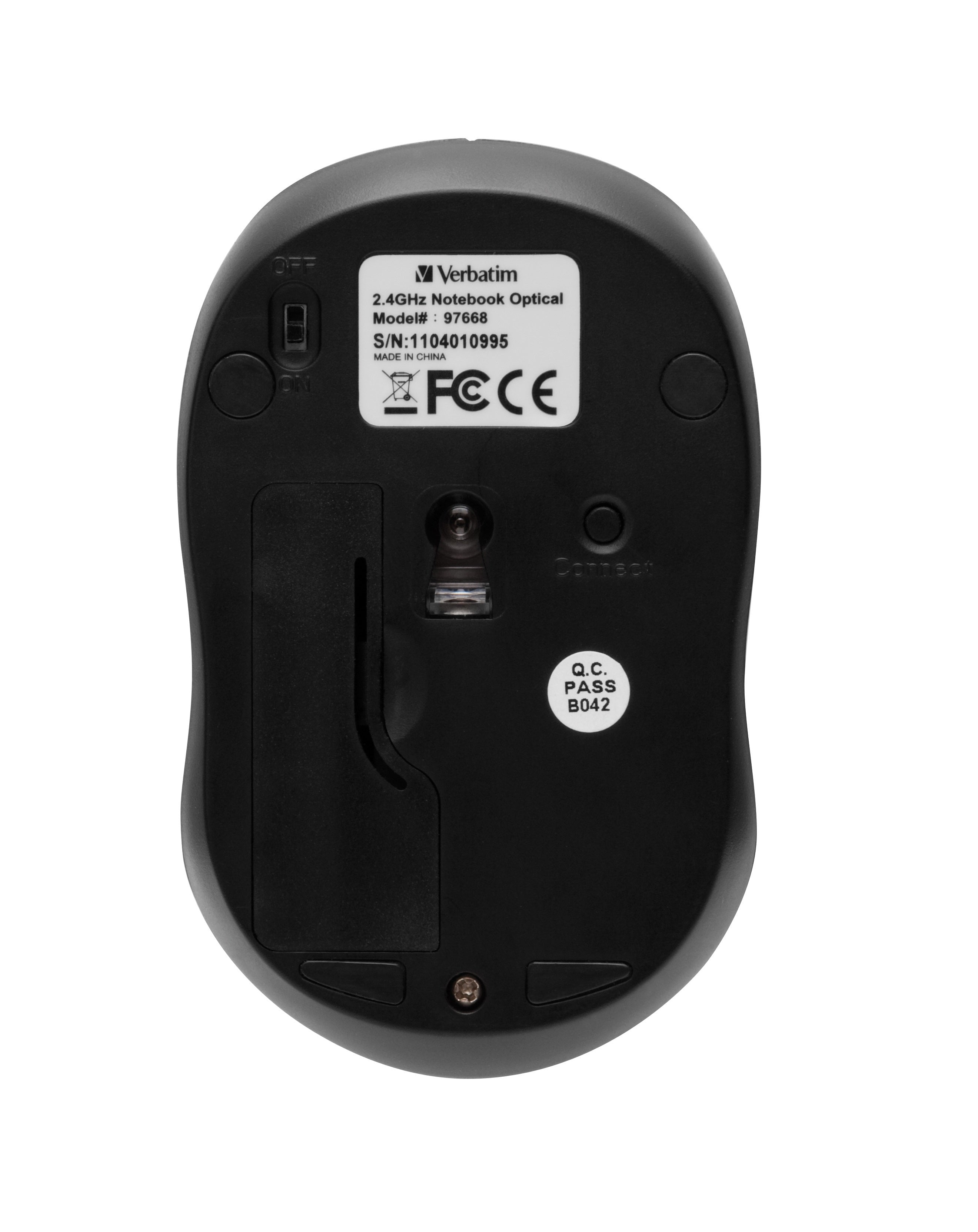 Verbatim Go Nano mouse Office RF Wireless 1600 DPI