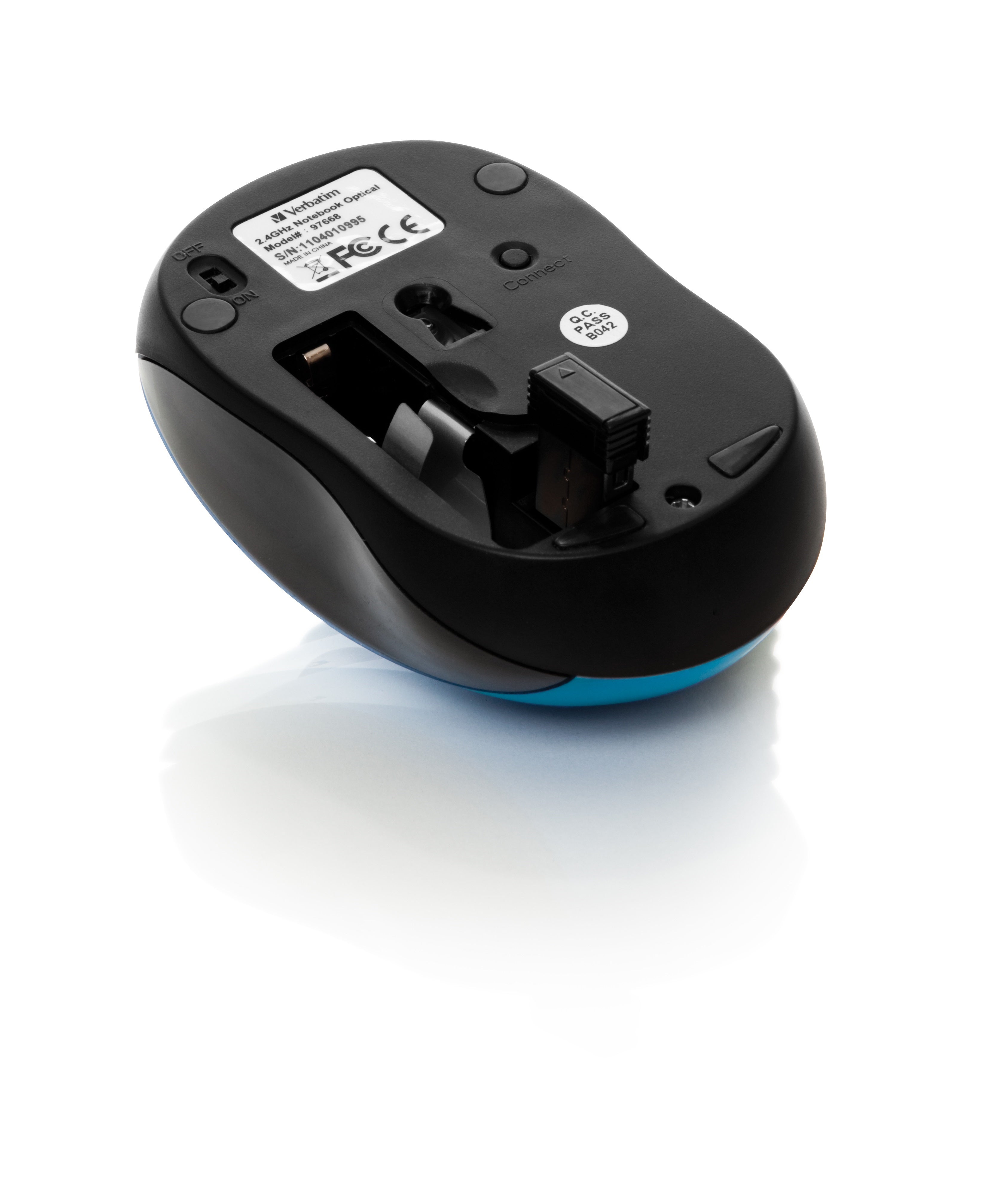 Verbatim Go Nano mouse Ambidextrous RF Wireless 1600 DPI