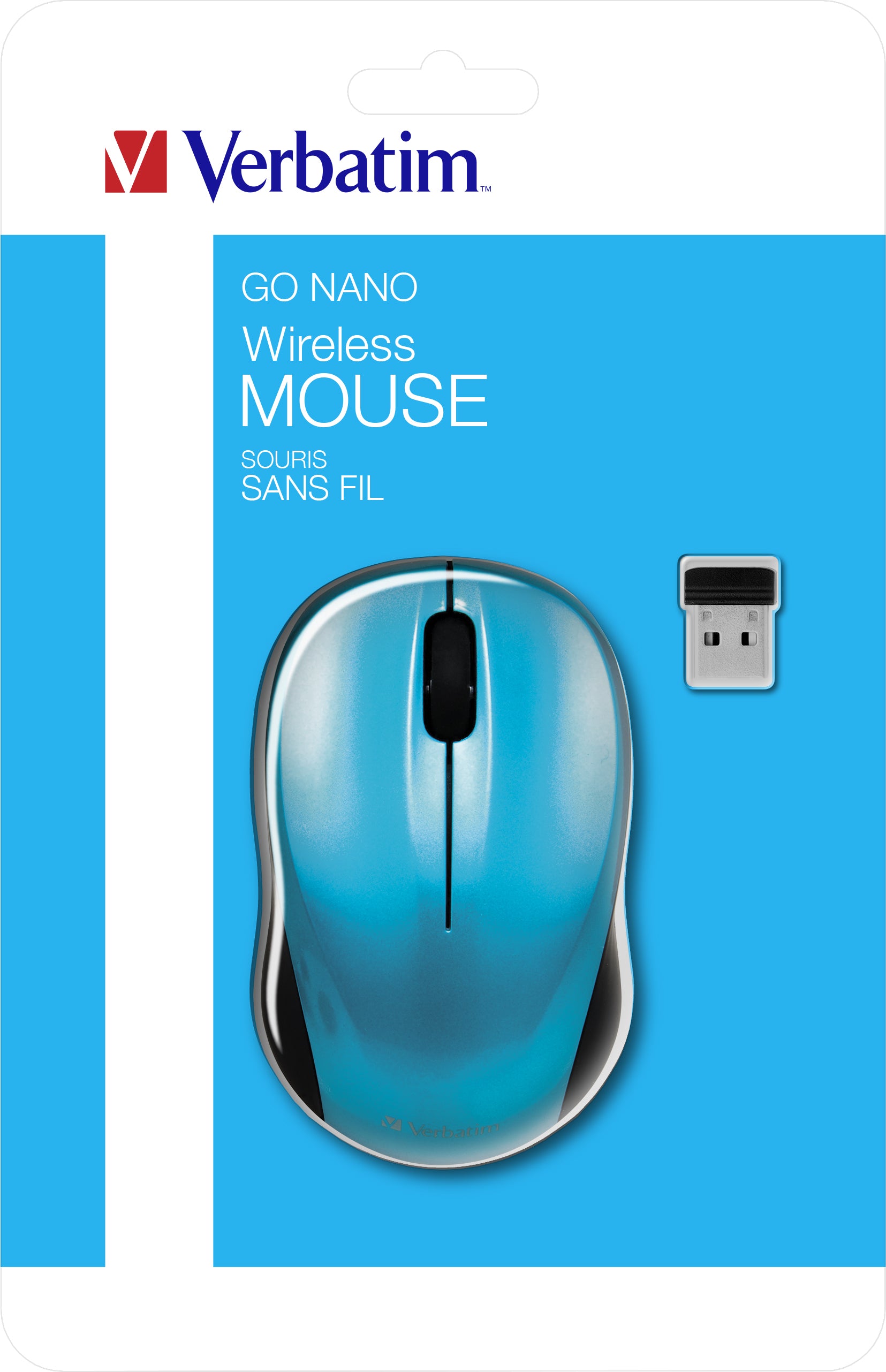 Verbatim Go Nano mouse Ambidextrous RF Wireless 1600 DPI