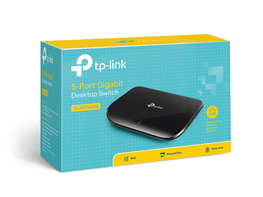 TP-Link TL-SG1005D network switch Unmanaged Gigabit Ethernet (10/100/1000) Black