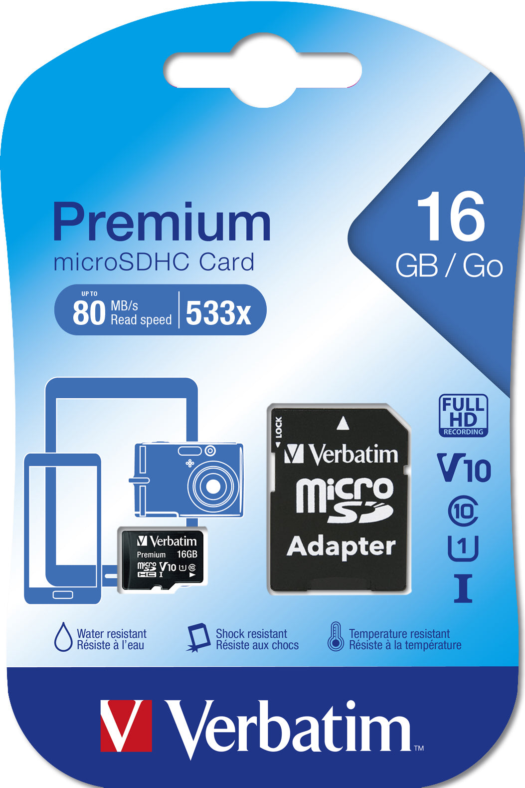 Verbatim Premium 16 GB MicroSDHC Class 10