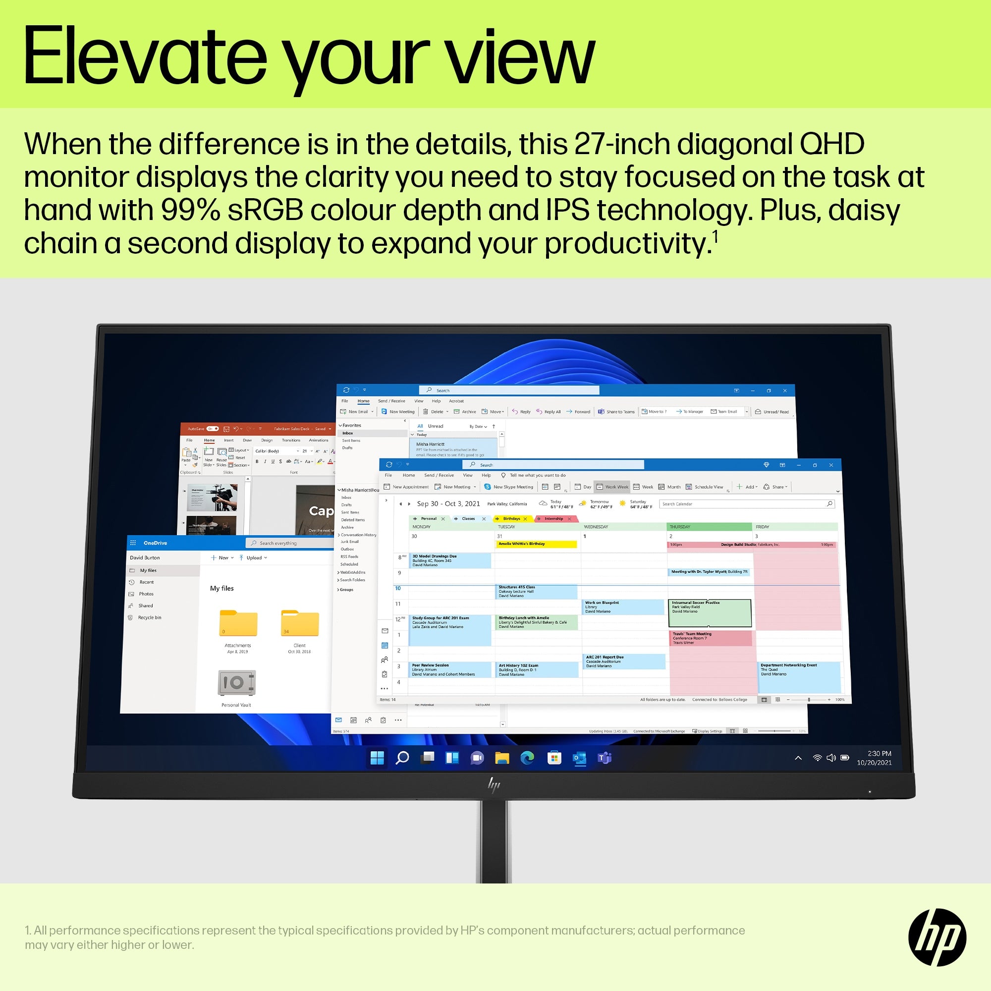 HP E27u G5 QHD USB-C Monitor