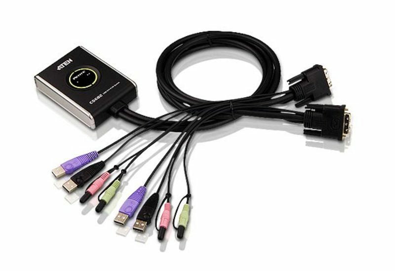 ATEN 2-Port USB DVI KVM Switch with Audio