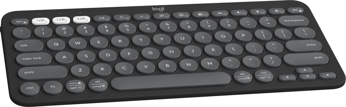 Logitech Pebble Keys 2 K380s keyboard Universal RF Wireless + Bluetooth QWERTY English Graphite