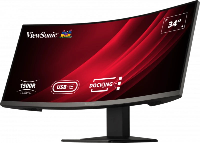 Project - ViewSonic 34' Curved 3440x1440 Business Education USB-C Dock, 90w Charger,Ethernet, FreeSync, Spk, VDisplay, HAS, Superclear VA, Monitor