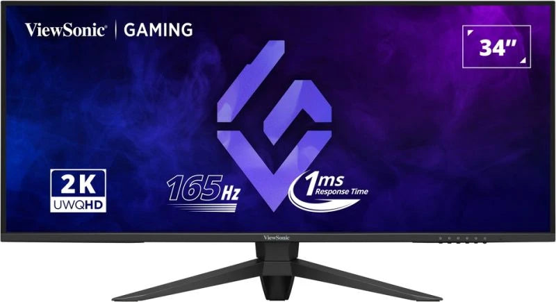 ViewSonic 34'  3440x1440, 165Hz, HDR10,  21:9, 1ms,  Office Gaming Ultra Wide Flat Monitor