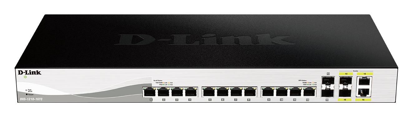 D-Link DXS-1210-16TC network switch Managed L2 10G Ethernet (100/1000/10000) Black