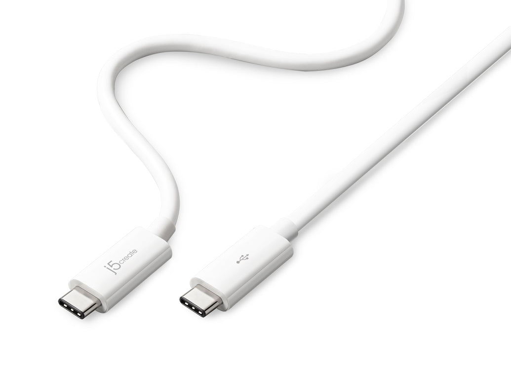 j5create JUCX01 USB cable USB 3.2 Gen 2 (3.1 Gen 2) 0.7 m USB C White