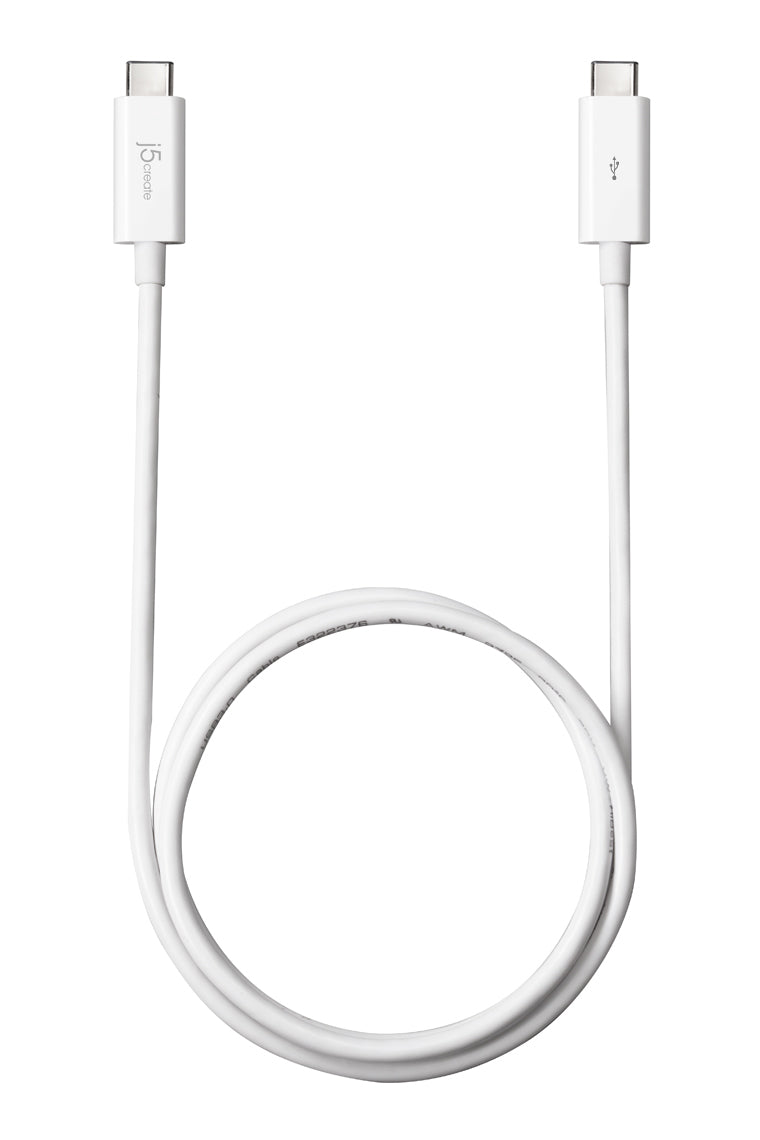 j5create JUCX01 USB cable USB 3.2 Gen 2 (3.1 Gen 2) 0.7 m USB C White