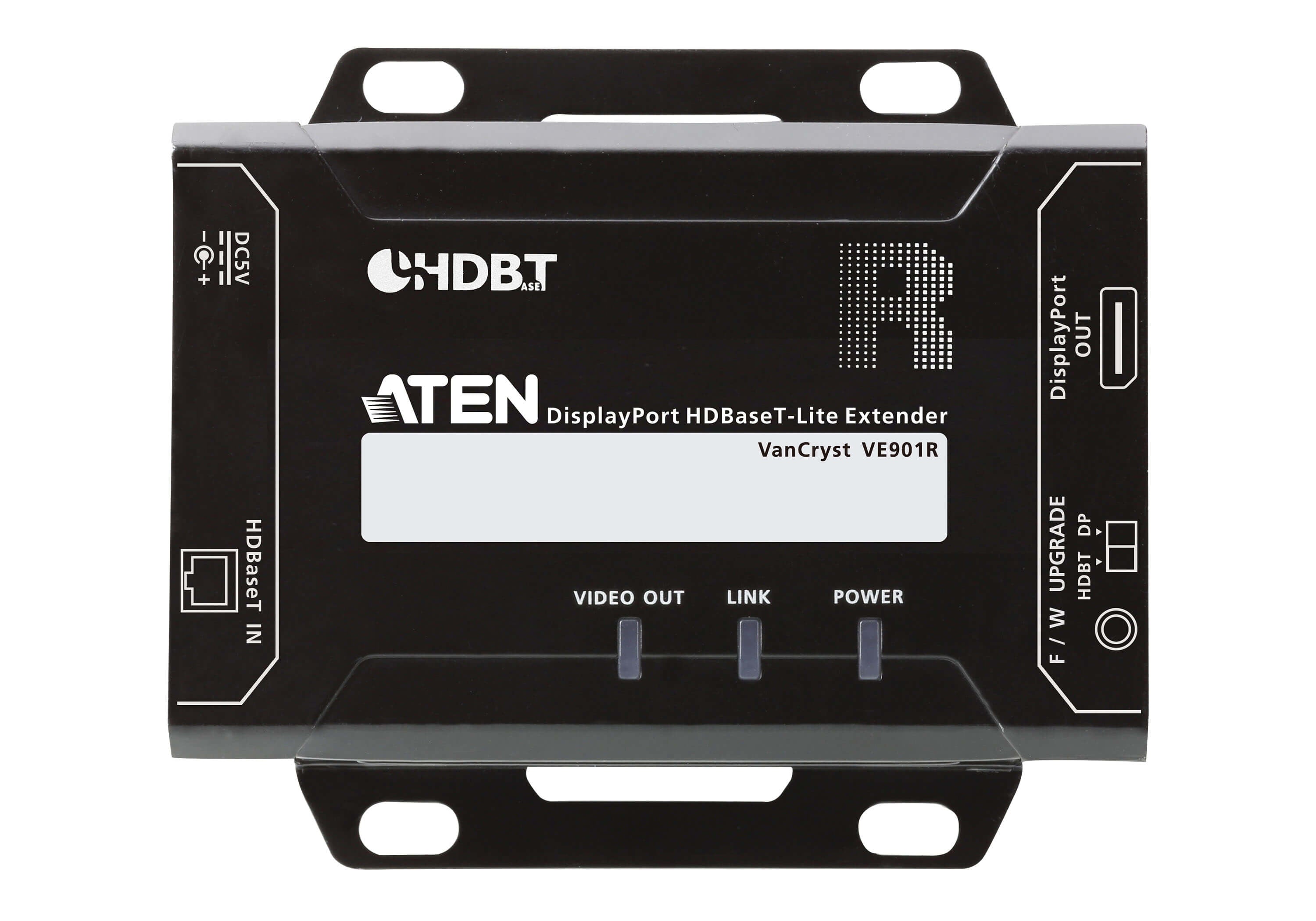 ATEN VE901R AV extender AV receiver Black