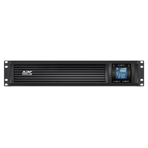 APC Smart-UPS C, Line Interactive, 3kVA, Rackmount 2U, 230V, 8x IEC C13+1x IEC C19 outlets, USB and Serial communication, AVR, Graphic LCD