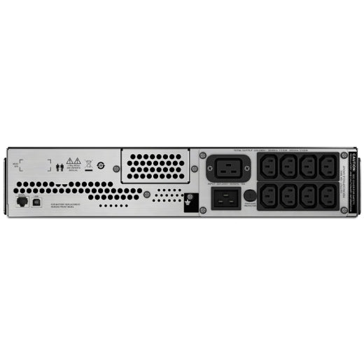 APC Smart-UPS C, Line Interactive, 3kVA, Rackmount 2U, 230V, 8x IEC C13+1x IEC C19 outlets, USB and Serial communication, AVR, Graphic LCD