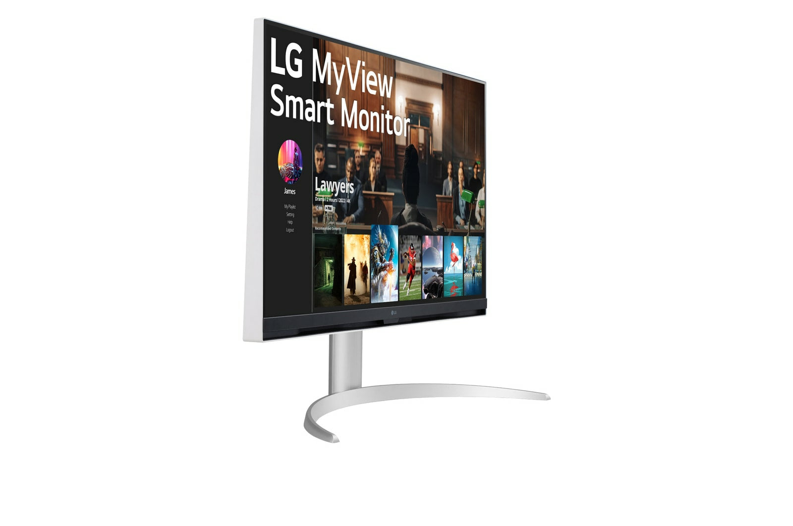 LG 32' Smart IPS 4K 3480x 2160 WebOS Tilt Adjustment USB-C, HDMI, USB, LAN. Multimedia Monitor, Bluetooth, Speaker, Airplay Apple