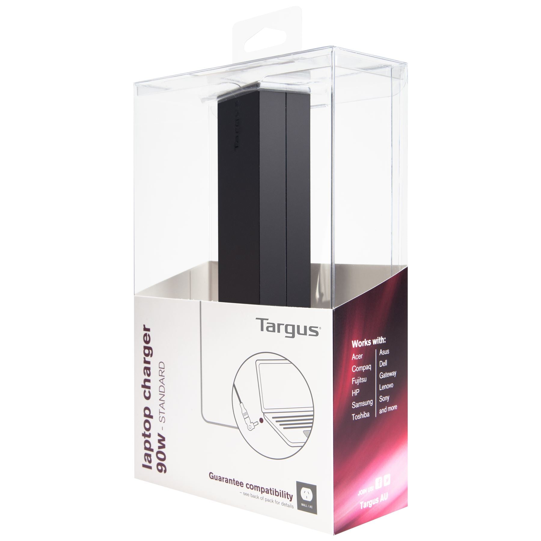 Targus APA30AU power adapter/inverter Indoor 90 W Black