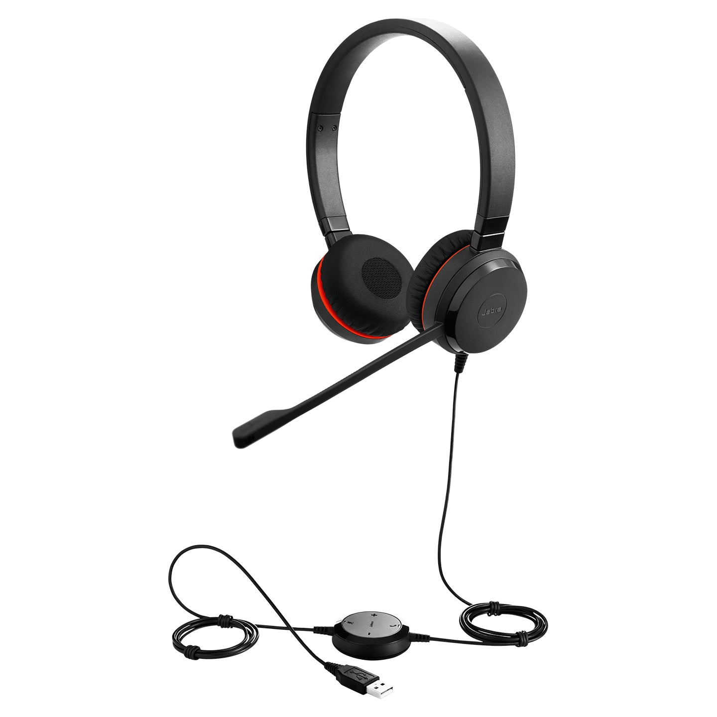 Jabra Evolve 20SE MS Stereo Headset Wired Head-band Office/Call center USB Type-A Bluetooth Black