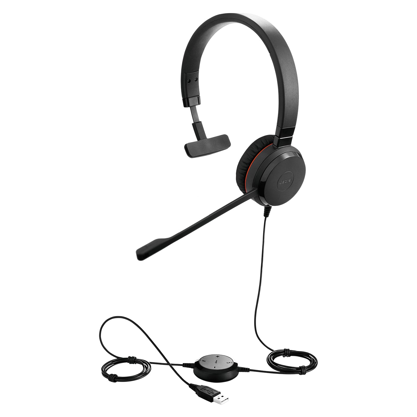 Jabra Evolve 20SE UC Mono Headset Wired Head-band Office/Call center USB Type-A Bluetooth Black