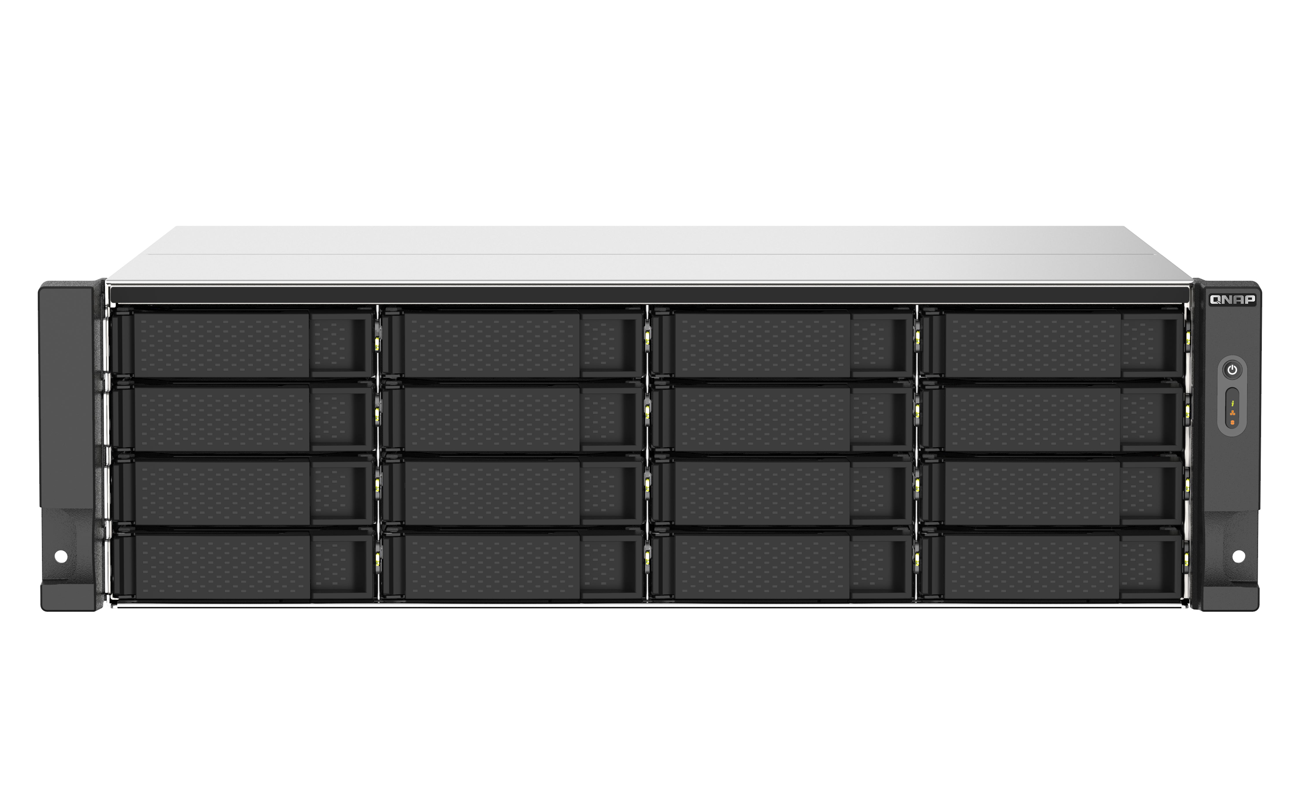 QNAP TS-1673AU-RP-16G NAS/storage server Rack (3U) Ryzen Embedded V1500B 16 GB DDR4 QNAP QTS Black, Grey