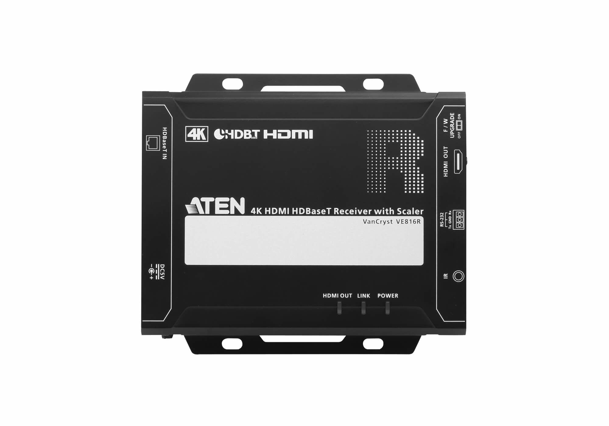 ATEN VE816R AV extender AV receiver Black