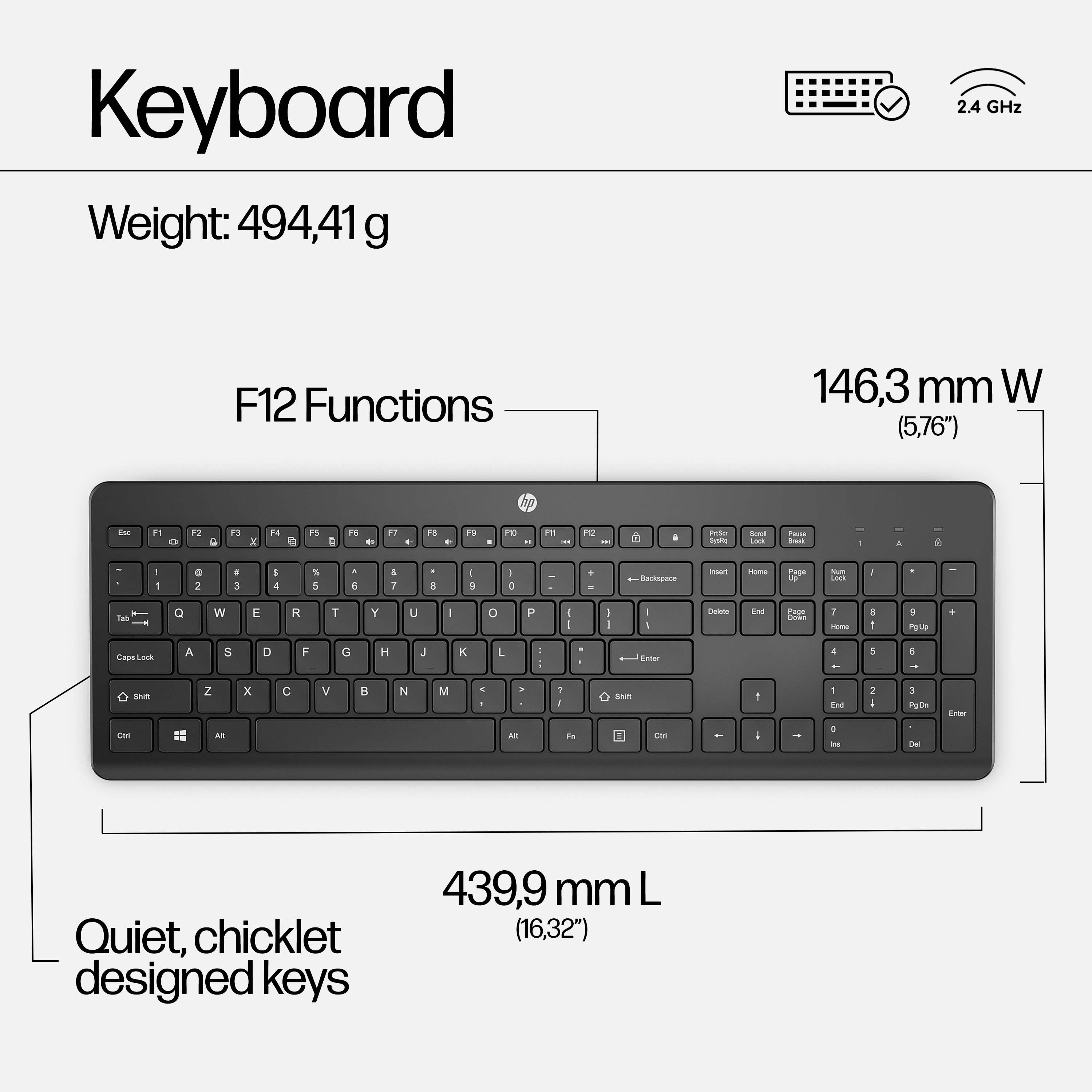 HP 230 Wireless Mouse and Keyboard Combo