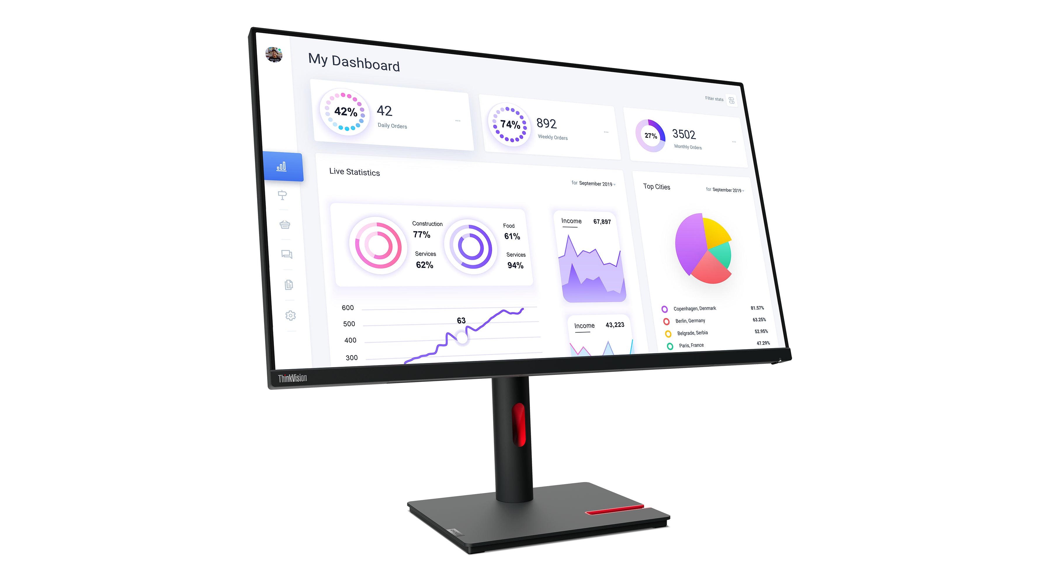 Lenovo ThinkVision T32p-30 LED display 80 cm (31.5