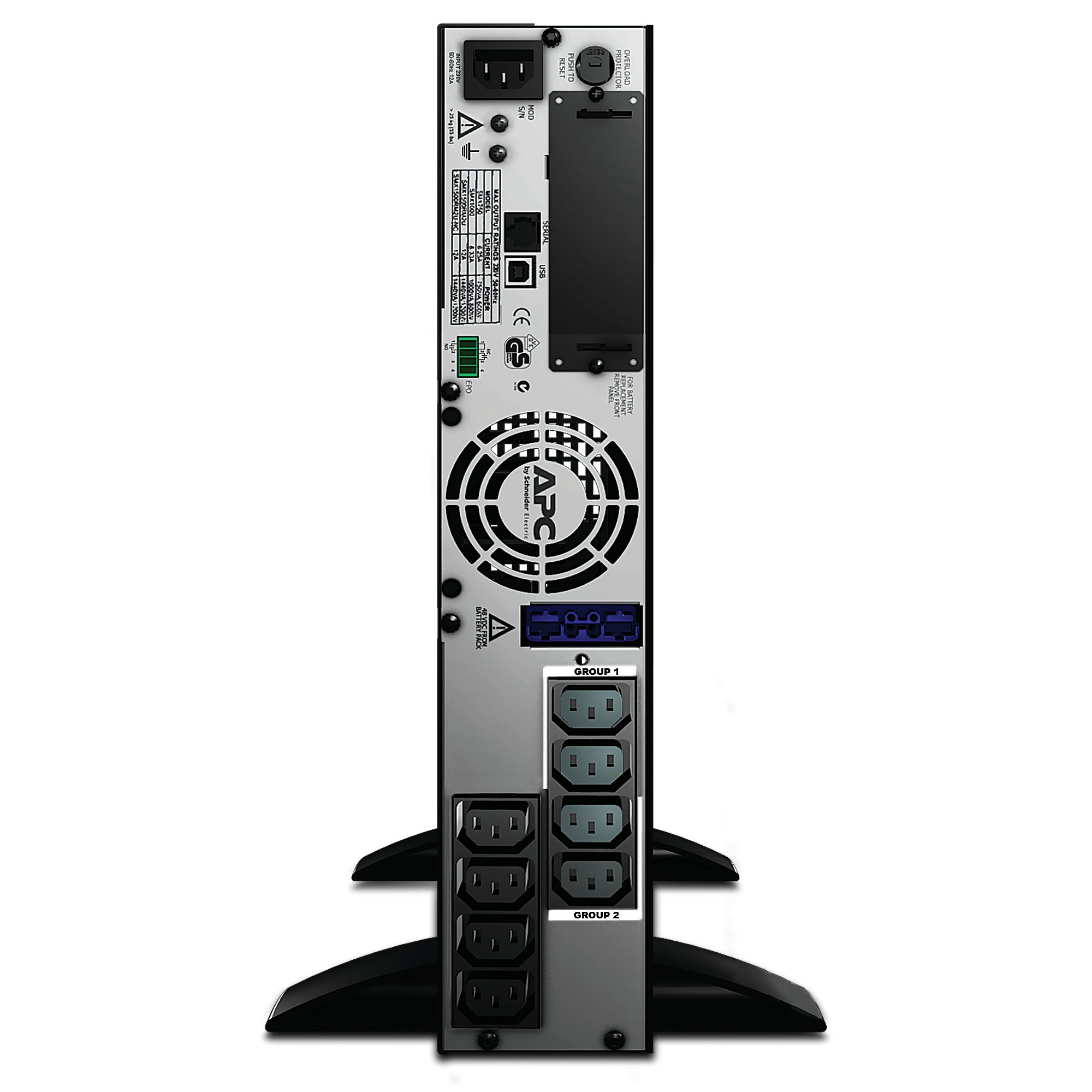 APC Smart-UPS X, Line Interactive, 1000VA, Rack/tower convertible 2U, 230V, 8x C13 IEC, SmartSlot, Extended runtime