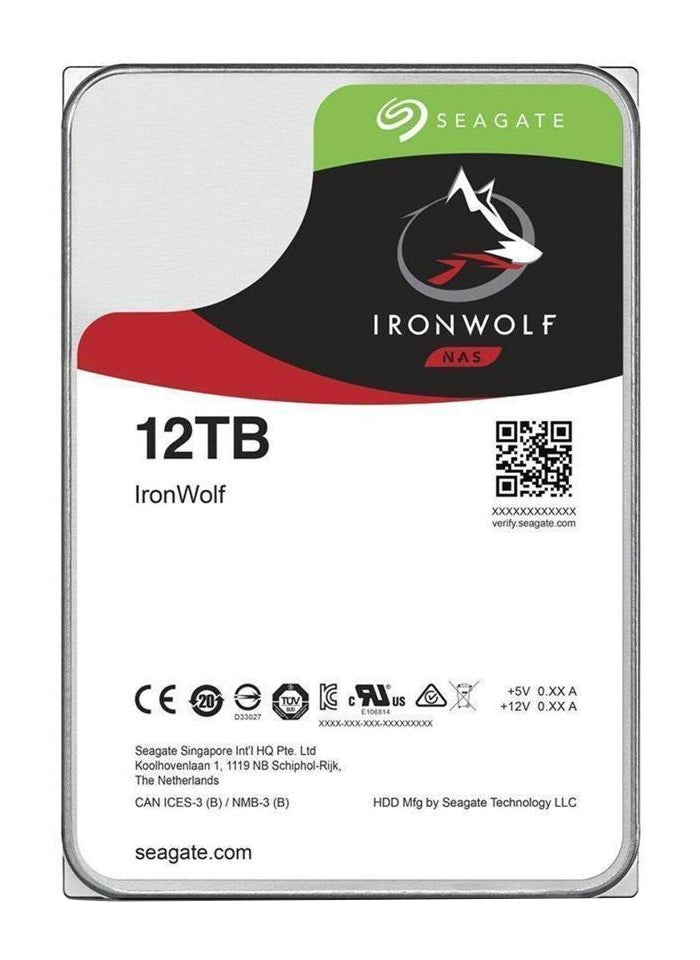 Seagate NAS HDD IronWolf internal hard drive 12 TB 7200 RPM 256 MB 3.5