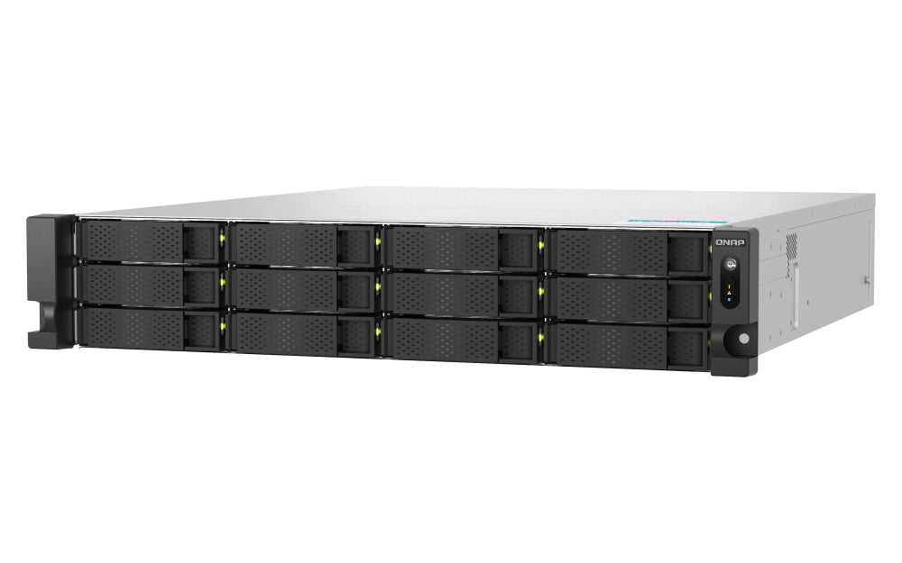 QNAP TS-H1277AXU-RP NAS Rack (2U) Intel Xeon E E-2136 32 GB DDR4 168 TB HDD QuTS hero Black