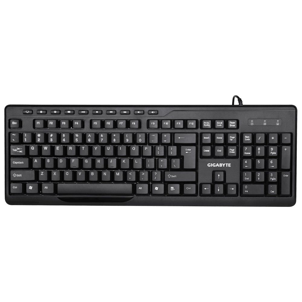 GIGABYTE KM6300 keyboard Mouse included USB Black