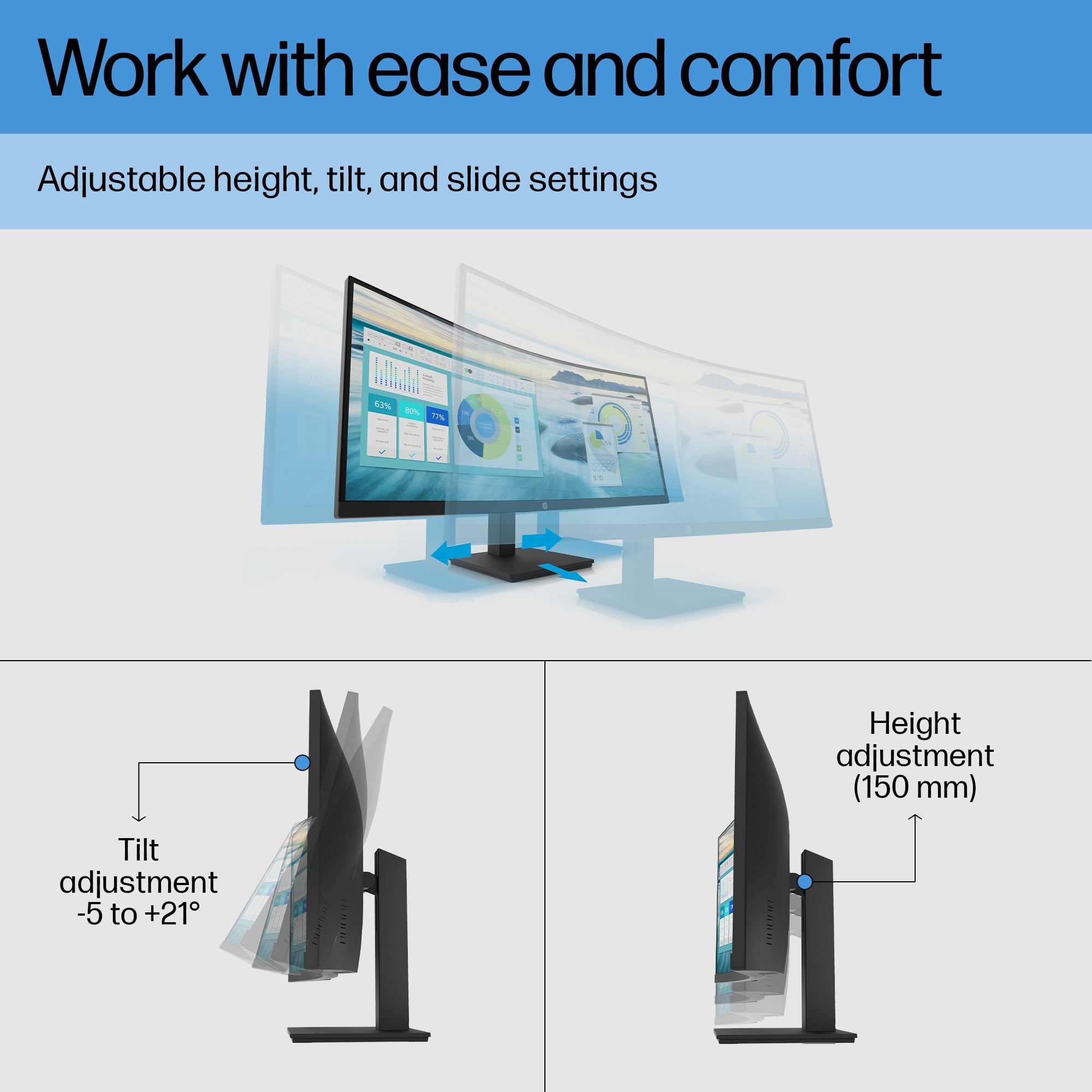 HP P34hc G4 WQHD USB-C Curved Monitor